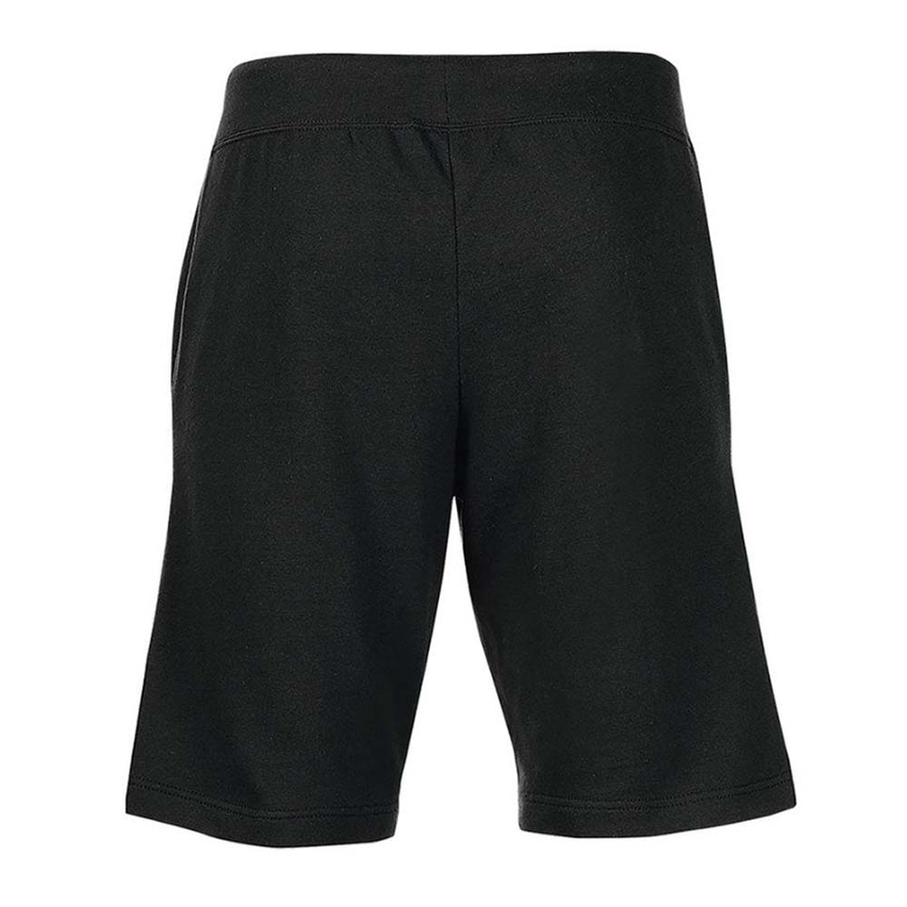 Retro pantaloncini neri Capobranco, design semplice senza stampa, vestibilità comoda unisex.