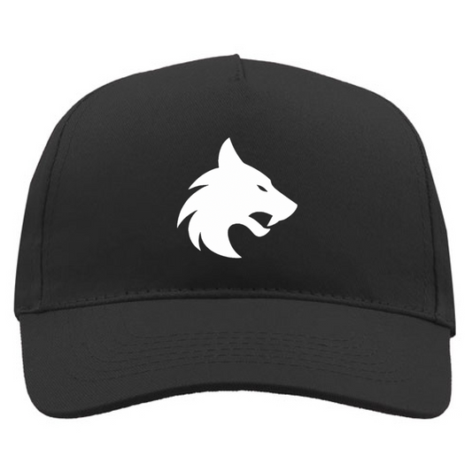 Cappello nero con logo bianco capobranco