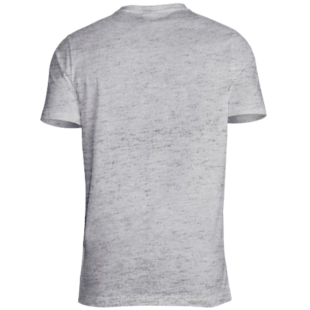Retro della T-shirt Capobranco Ronin grigia, semplice e senza stampa.
