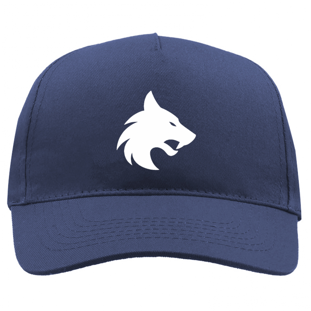 Cappello blu con logo bianco capobranco 