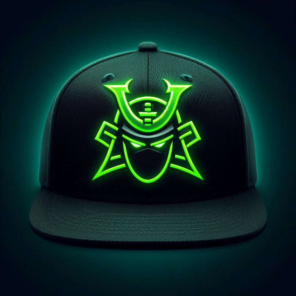 Cappelli Hip Hop Nero con Logo Verde Fluorescente – Stile Unico e grintoso