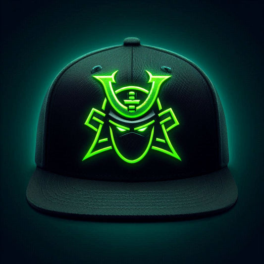 Cappelli Hip Hop Nero con Logo Verde Fluorescente – Stile Unico e grintoso